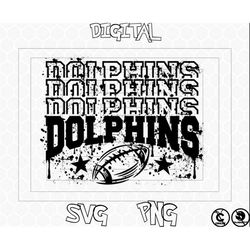 Dolphins Football Svg File