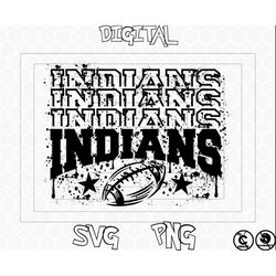 Indians Football Svg File