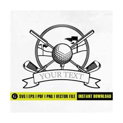 golf name frame svg | golf monogram | golf ball svg | golf clipart | golfing svg | golf club svg | golf vector | golf sv
