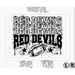 Red Devils Football Svg File
