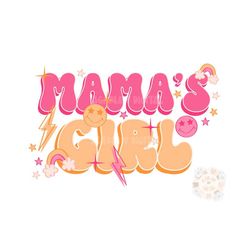 Mama's Girl PNG Sublimation Digital Design Download, summer girl png, little girl png, boho girl png, retro girl png, pr