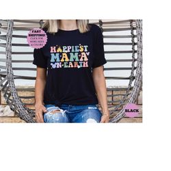 Happiest Mama On Earth Shirt, Mama shirt, Mothers Day Shirt, Matching Mouse Ears Shirts, Colorful Family Trip Shirts, Sh