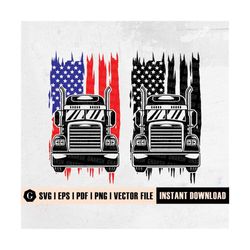 USA Big Truck Svg | Semi Truck Svg | Truck Svg | Semi Truck Clipart | Truck Png | Truck Driver Shirt | Semi Truck png |