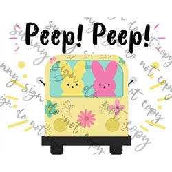 Peep Peep! Easter PNG instant download Peeps