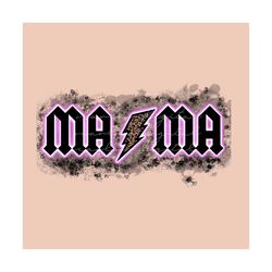 Mama PNG sublimation design download, country mama png, rock mama design for sublimation, purple lightening strike png d