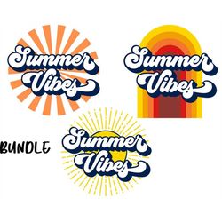 Summer Vibes Bundle PNG instant download