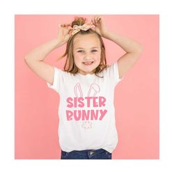 Sister Bunny SVG Easter Digital Design Download, easter bunny svg, girl easter svg, spring svg, cricut svg designs, silh