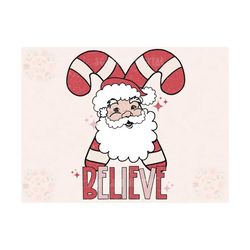 Believe PNG-Christmas Sublimation Digital Design Download-Santa claus png, candy cane png, Christmas png, boho png, Sant