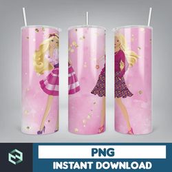 Barbie Tumbler Wrap, 20 oz Skinny Tumbler Wrap Sublimation Design, Straight & Tapered Tumbler Wrap (11)
