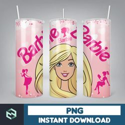 Barbie Tumbler Wrap, 20 oz Skinny Tumbler Wrap Sublimation Design, Straight & Tapered Tumbler Wrap (25)