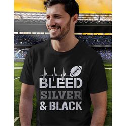 I BLEED Silver and Black SVG, Raiders svg, Raiders Bleed png, Raiders bleed svg, Raiders file for cricut
