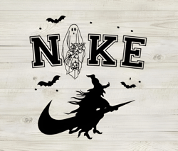 Halloween boo witches nike logo SVG, Ghost with nike logo SVG, Halloween nike logo SVG