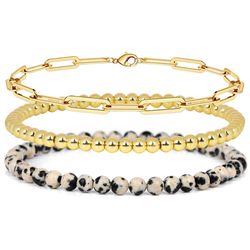 Stack them together for a fashionable layered look or wear them individually to match your mood and style. Elevate your