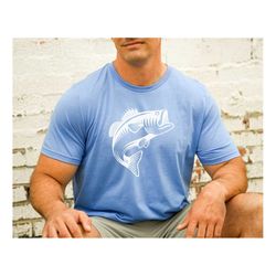 Bass Fish T-Shirt, Fishing Shirts, Fisherman Fisher Shirt, Fathers Day Gift, Bass Fish Shirt, Fathers Day Gift, Fish Lov