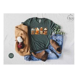 Fall Coffee Shirt, Cute Coffee Fall Shirt, Coffee Lover Shirt, Pumpkin Spice Shirt, Thanksgiving Shirt, Fall Shirts for