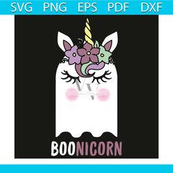 Boonicorn Unicorn Ghost Svg, Halloween Svg, Boonicorn, Unicorn Svg, Unicorn Ghost Svg, Unicorn Halloween Svg, Cute Booni