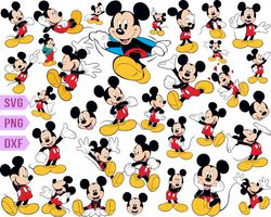 Mickey Mouse SVG Bundle, Head svg Birthday svg, Mickey Mouse and Minnie Mouse SVG, Mickey Svg, Minnie svg, Birthday Svg