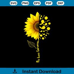 Be Here Tomorrow Sunflower Semicolons Svg, Flower Svg