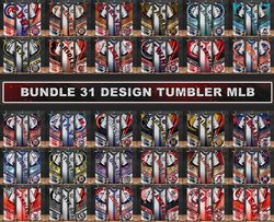 MLB Bundle Tumbler Wrap , Mlb Png, Mlb Tumbler Png,Baseball 20 oz Skinny Tumbler Designs 04