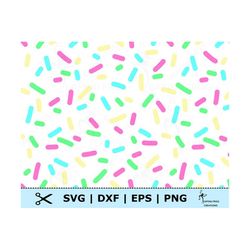 sprinkles svg. png. seamless! pattern. cricut cut files, silhouette files.dxf, eps. instant download. digital graphic.