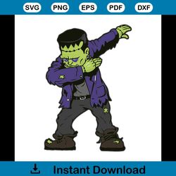 Dabbing Frankenstein Famous Fictional Character TV Show Svg