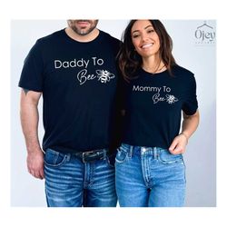 mommy to be shirt, daddy to be shirt, bee baby shower shirts, pregnancy reveal shirt, bee baby shower shirts, pregnancy