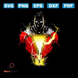 Shazam Superhero Save The World TV Show Svg