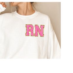 nurse sweatshirt - gift for school nurse shirt, nurse gift, national nurses week, embroidered nurse crewneck back to sch
