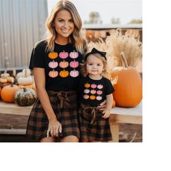 Pumpkin Halloween Shirt, Women Halloween Sweatshirt, Fall Mommy and Me Outfits Thanksgiving Pumpkin Shirt, Fall Shirts f