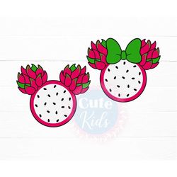 Mouse Head Pitaya SVG – Summer Fruits Decor svg cut files for cricut & eps, ai, png, pdf printable. Vector graphics DIGI