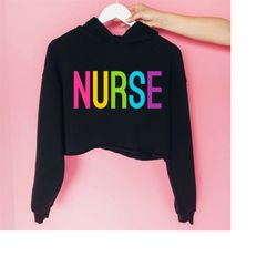 nurse sweatshirt - nurse crewneck, school nurse gift, future nurse shirts, back to school rainbow nurse