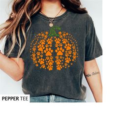 Ghost Dogs Halloween Shirt, Vintage Halloween Sweatshirt, Funny Dog Pumpkin Shirt, Comfort Colors Fall Shirts