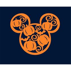 Hidden Pumpkin Mouse Head – Fall 2021 Halloween Decor SVG cut files for cricut & png, eps, pdf clipart. Vector graphics