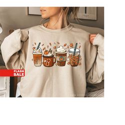 Fall Nurse Sweatshirt, Coffee Nurse Sweatshirt, Fall Sweatshirt for Coffee Lover Gift