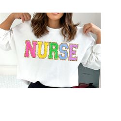 nurse sweatshirt for women, nurse shirt, back to school gift for school nurse gift