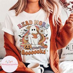 Spooky Teacher Halloween Read More Books Shirt, Teacher Halloween Shirt, Spooky Teacher Shirt, Halloween Shirt, Teacher