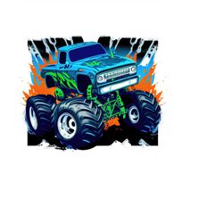 Monster Truck Png , Monster Truck Clipart , 4 Designs , Monster Truck Sublimation Design , Extreme Vehicle , Digital Dow