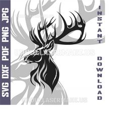 Deer SVG file | cut file for cricut | printable png| SVG dxf cut files | laser file | digital download | SVG | cricut sv