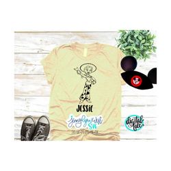 Toy Story SVG Jessie The Cowgirl SVG Shirt Silhouette Download Family Shirts Digital Cricut Cut Iron On Toy Story Jessie