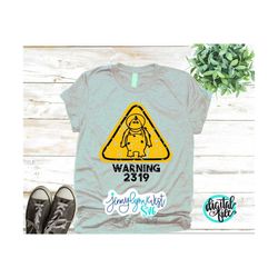Monsters Inc Monsters Warning 2319 SVG Silhouette world Disneyland  Vacation Shirts Download dxf Iron On Sublimation Mon