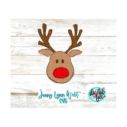 Rudolph SVG Rudolph Christmas SVG Sublimation PNG Cricut Silhouette Dxf Christmas Iron On Cute Rudolph