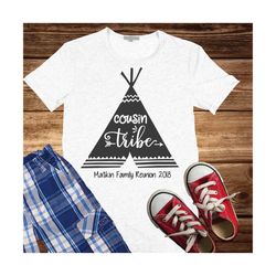 Cousin Tribe SVG Cousins Shirts Reunion Family Digital Download Printable Tshirt DXF Cut file Iron on Clipart Silhouette