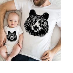 papa bear shirt | papa bear set, papa bear baby bear shirt, fathers day shirt, bear family shirts, new dad gift, baby sh