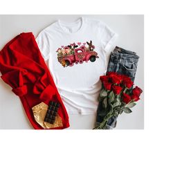 Valentine's Day Farm Truck Tshirt,Farm Animals Shirt,Valentine's Day Gift,Loads of Howdy Farm Animals Sweater,Valentines