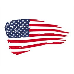 Distressed American Flag Svg, America Flag Svg, 4th of July Svg, USA Flag Svg. Vector Cut file Cricut, Silhouette, Pdf P