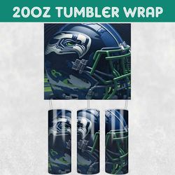 Seattle Seahawks Football Tumbler Wrap, Seahawks Football Tumbler Wrap, Football Tumbler Wrap, NFL Tumbler Wrap