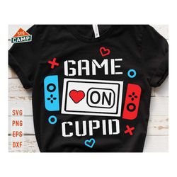 Game on Cupid Svg, Funny Valentines Svg, Kids Valentine Svg, Gaming Cupid Svg, Video Game Valentine Svg, Boy Valentine S