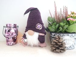 Liliac handmade gnome  decor