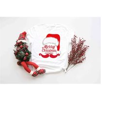 Merry Christmas Santa Shirt, Joyful Believe Mistletoe Blessing Friends Snow Noel Shirt, Snow Flake Shirt, Christmas Wint