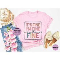 It's Fine I'm Fine Everything is Fine Shirt, Introvert Tee, Funny Shirt, Sarcastic Shirt, I'm Fine, Everything is Fine S